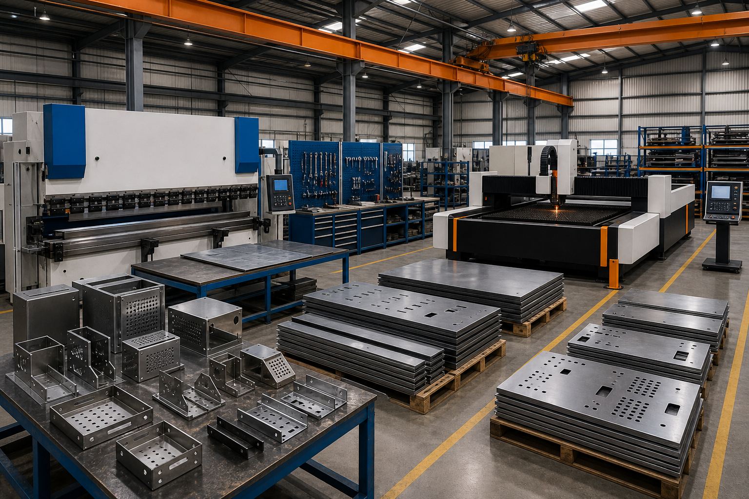 Bending machine and component stacks