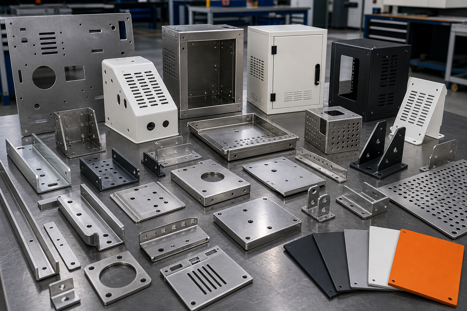 Bracket and fabricated part table display